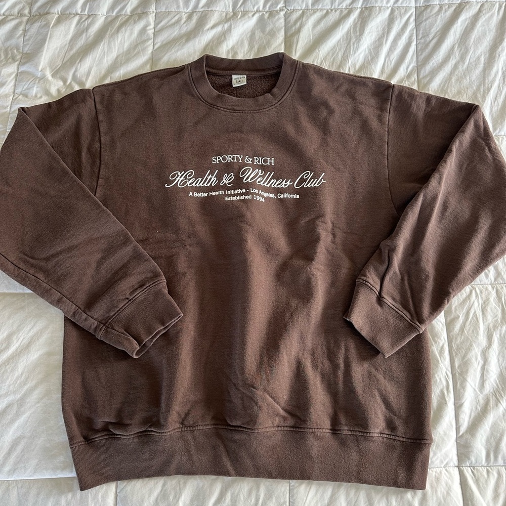 Sporty & Rich Brown Sweatshirt